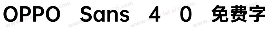 OPPO Sans 4.0字体转换